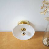 Smooth opaline wall light