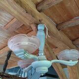 Chandelier support cast iron metal globe tulip pink glass DP 0822161