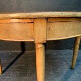 Former Louis XVI-style half moon table 19th century