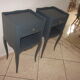Anthracite grey style bedside pair