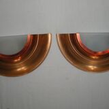 Art Deco half-moon wall lamp from the 1930s