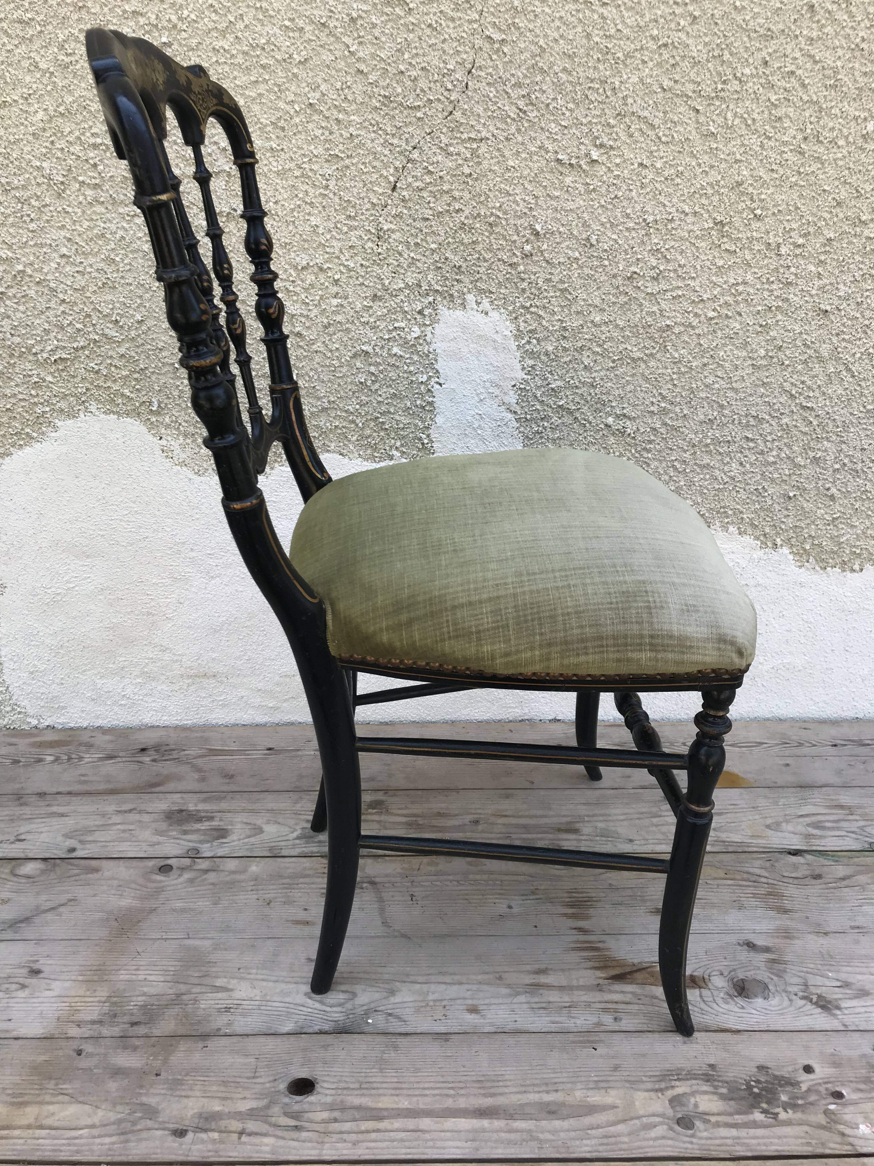 Napoleon lll old chair nineteenth time