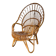 Fauteuil en rotin et bambou du milieu du siècle, années 1950