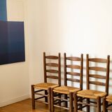 Set of 4 brutalist chairs