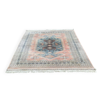 Oriental Persian wool rug Pakistan light blue 200x300