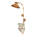 Rattan floor lamp