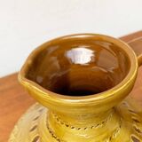 Italian pottery carafe from the mid-century by Aldo Londi for Bitossi, 1960s.