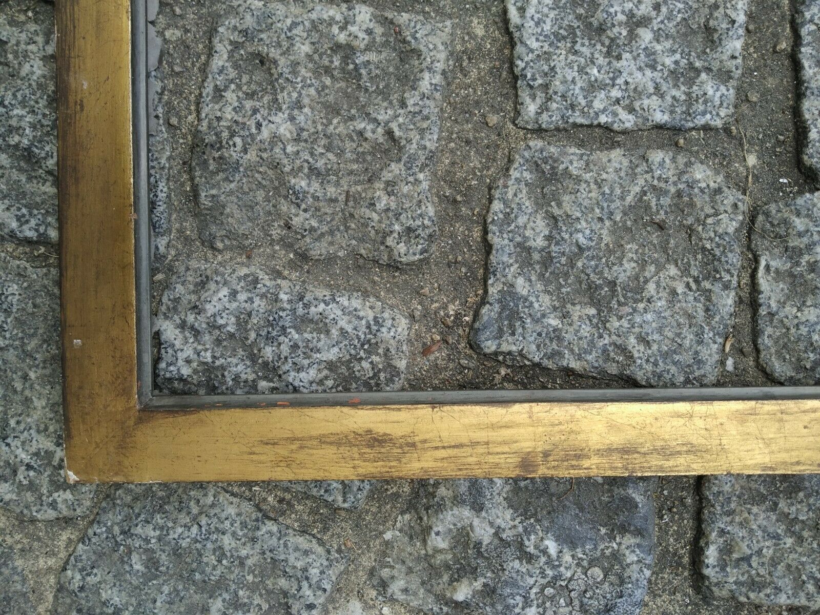 Golden baguette frame leafing 45 cm x 26 cm