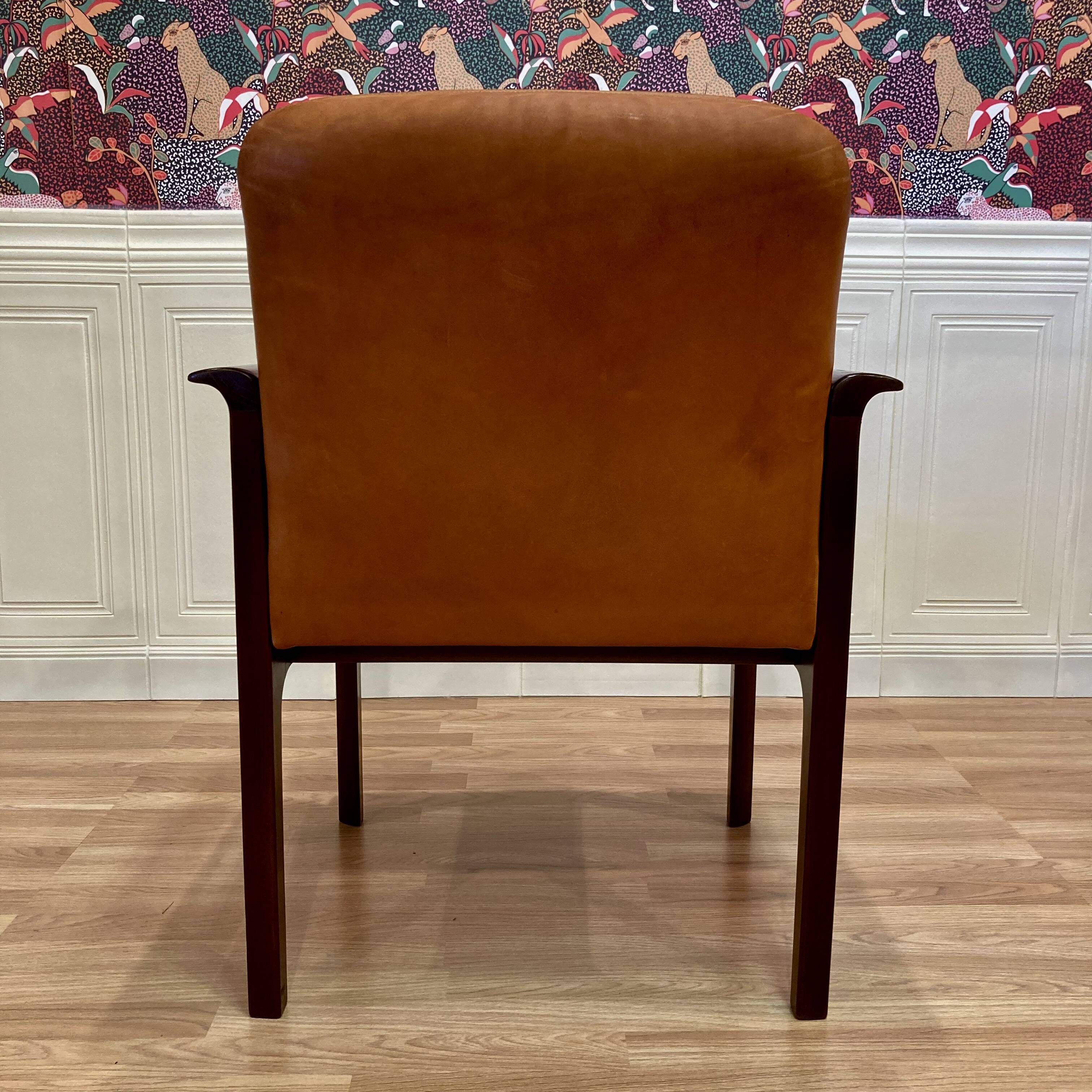 Leather armchair "1960 design".