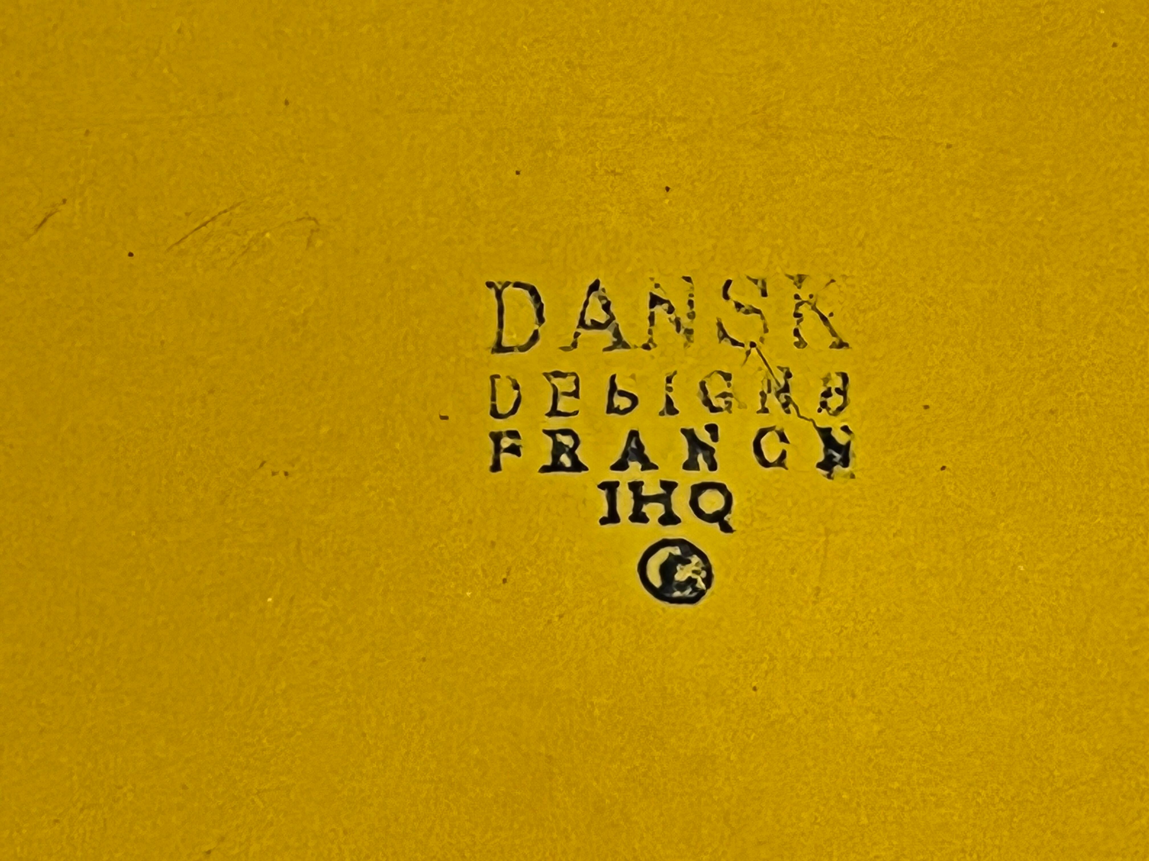 Yellow enamelled Dansk baking dish