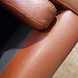 Danish armchair in cognac leather 1960