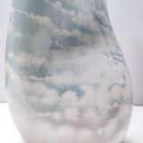 Lacquered and Airbrushed Ceramic Centerpiece /Vase Model Nr 182/2 by Vibi, Italy