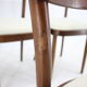 Ensemble de 4 chaises de salle à manger en hêtre des années 1950, Tchécoslovaquie