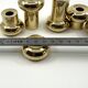 6 small brass candlesticks • Landskrona Mässing • Sweden • Circa 1978