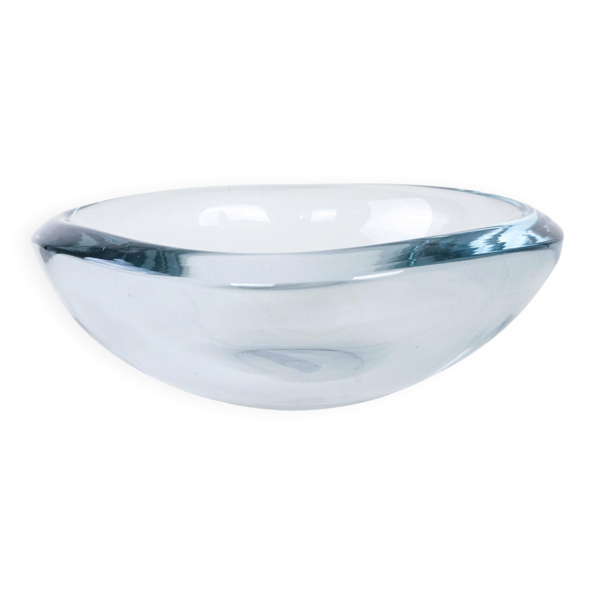 Glass bowl, Danish design, 1960s, manufactured by Holmegaard