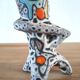 Free-form ceramic vase signed Bessone Vallauris 1960s