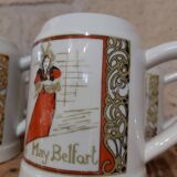 Beer mugs Porcelain by France Pillivuyt posters Toulouse Lautrec