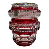 Double Red Crystal Vase – Val Saint Lambert
