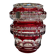 Double Red Crystal Vase – Val Saint Lambert