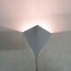 White metal wall light in good condition. By Anvia, The Netherlands.