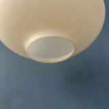 Suspension vintage Philips en verre opalin attribuée à Louis Kalff