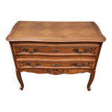 Beautiful vintage wooden chest of drawers with 2 drawers.