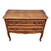 Beautiful vintage wooden chest of drawers with 2 drawers.