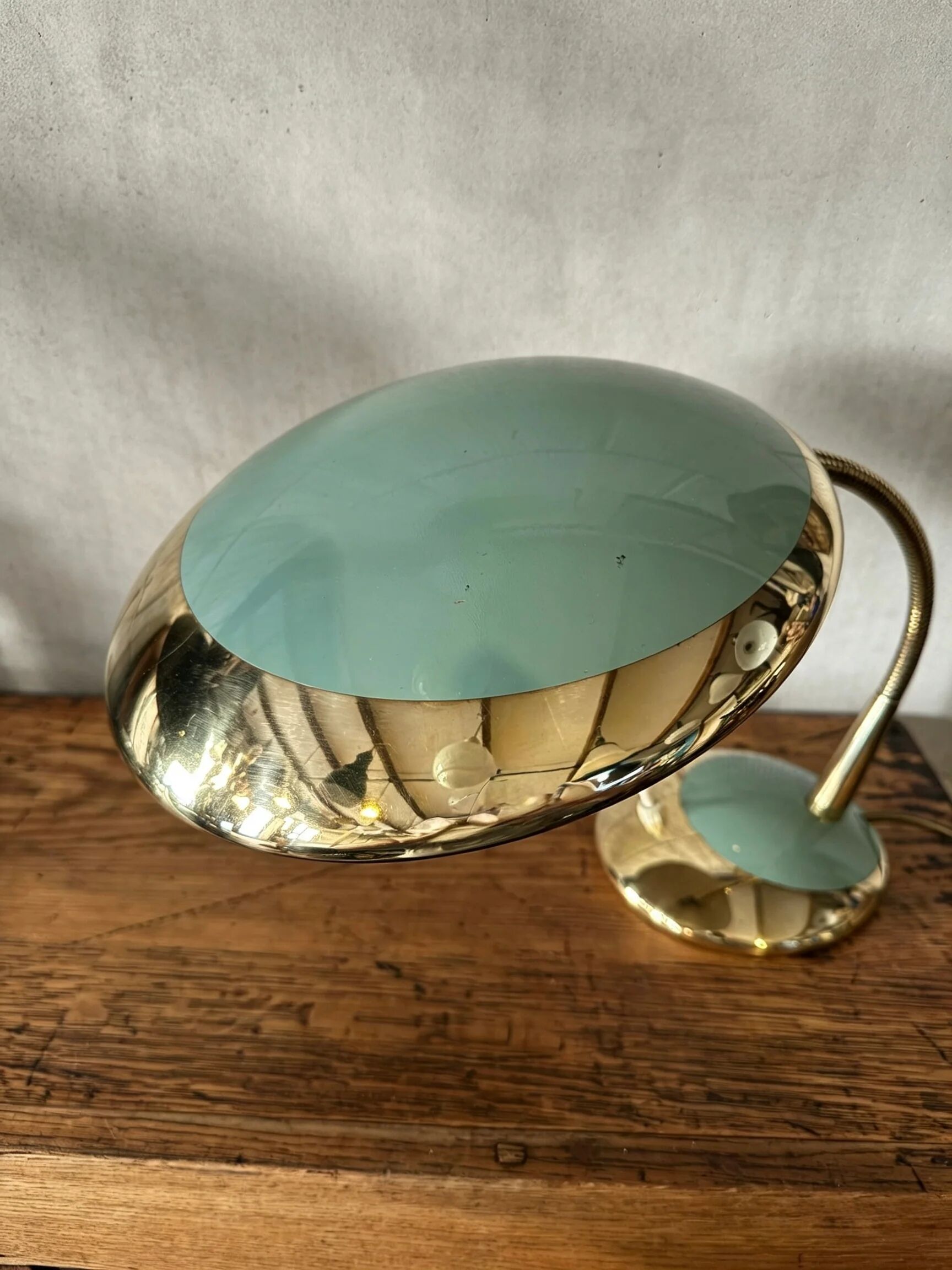 Lampe de table à col de cygne des années 1950 par Hala