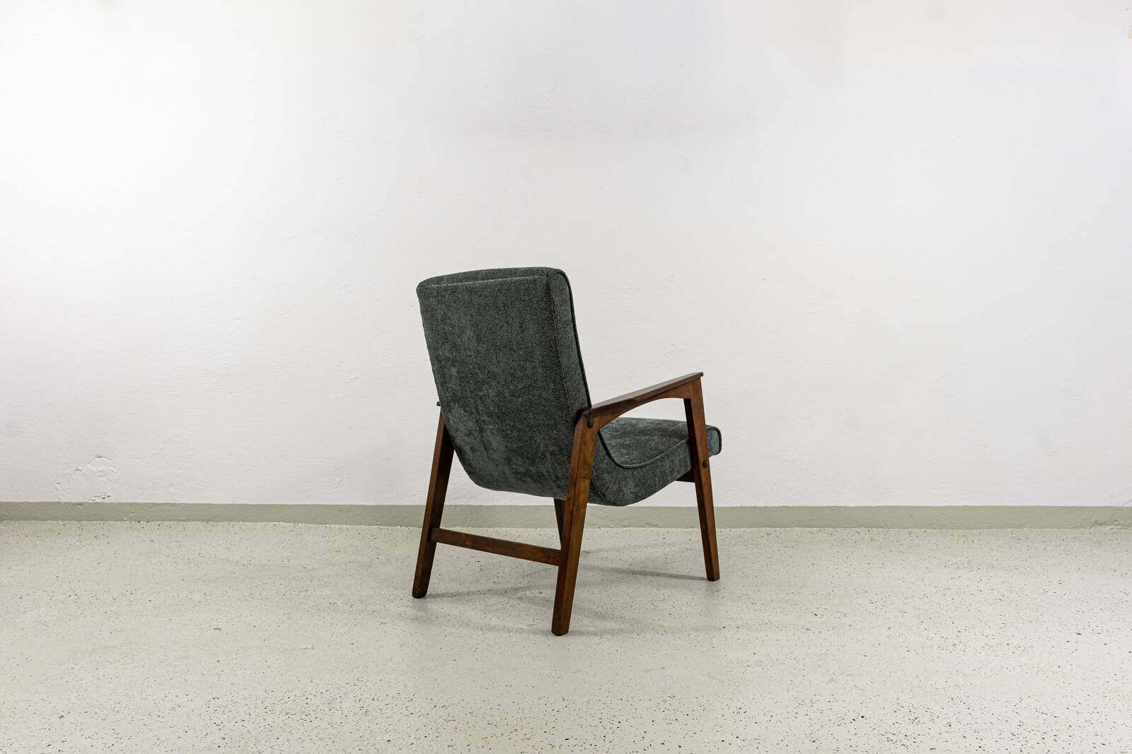 Mid-Century Grey Armchair, 1960's, Poland