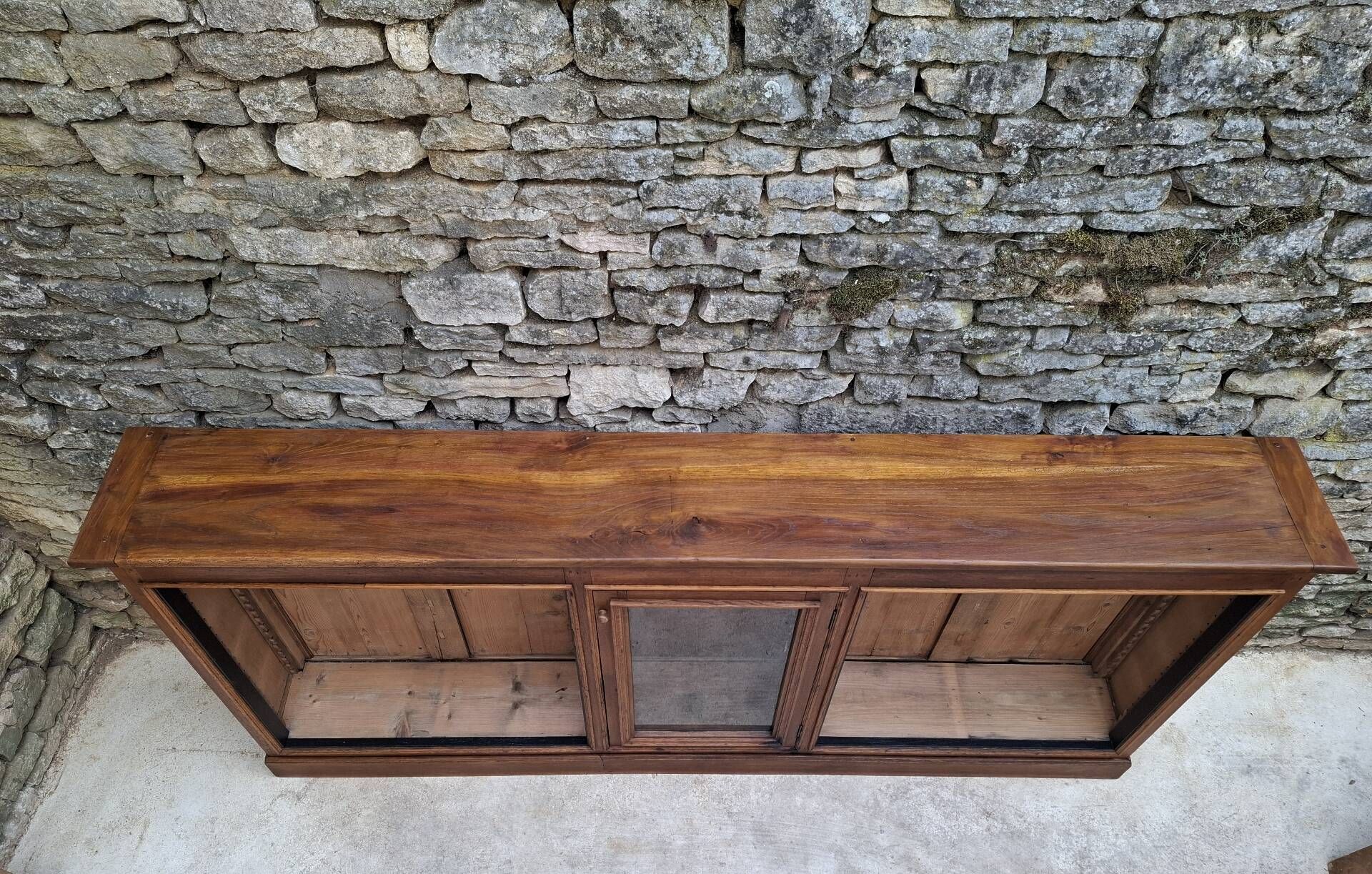 Oak display cabinet 237 cm
