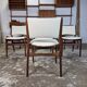 8x restored Erik Buch vintage 1960s Danish chair teak