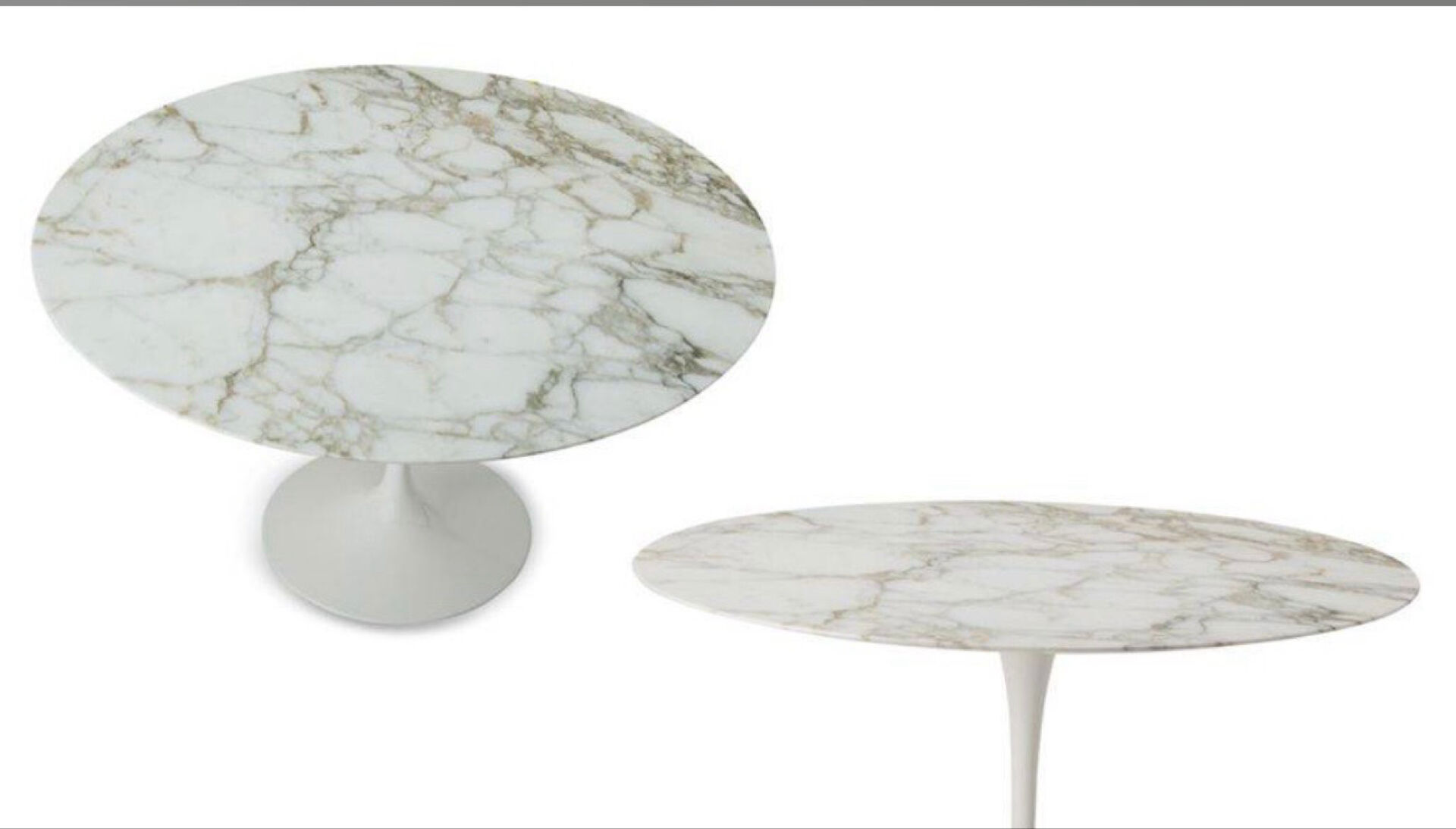 Table tulipe en marbre de Carrare