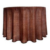 Vintage Console Wicker Trompe-l’Œil  Skirted Ghost Table