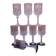 8 Verres à eau Cristal d'Arques modèle Longchamps