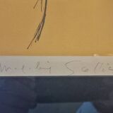 Lithograph by Madeleine Scellier - signed and numbered - Young girl