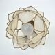Applique lotus nacre et laiton