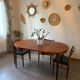 Vintage teak round table NF extendable