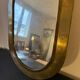 Antique gilded brass mirror (Egyptian craftsmanship)