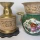 Rococo pedestal vase in Paris porcelain around 1830