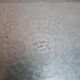 Vintage hammered aluminium tray with wooden handles – Art Deco / modernist style