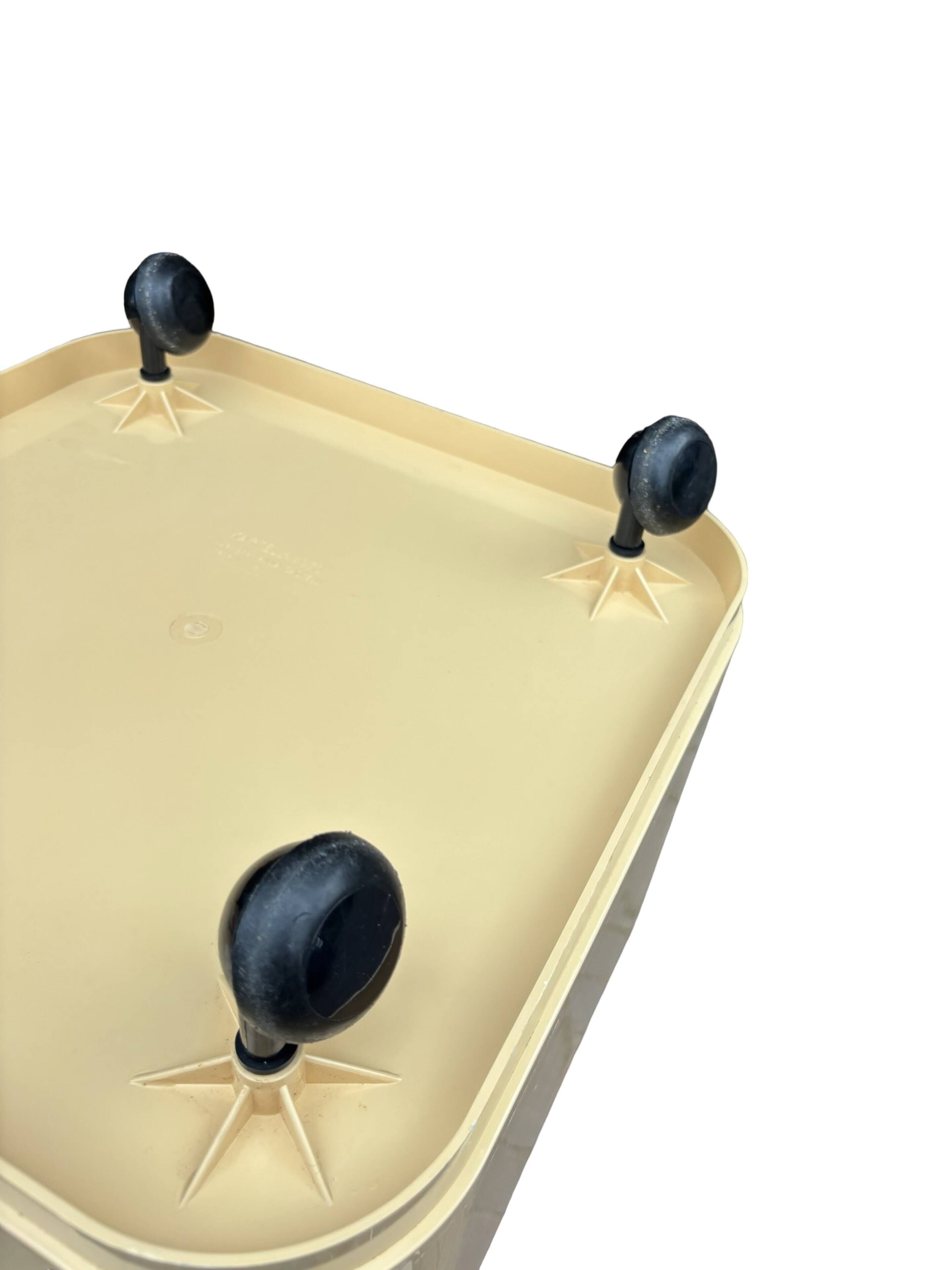 Ensemble vintage de deux chariots Kartell Componibili 4970 par Anna Castelli