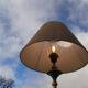 Lamp on empire style foot