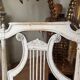 Set of 6 lyre chairs from the Napoleonic III period in painted wood in the Louis XVI style.