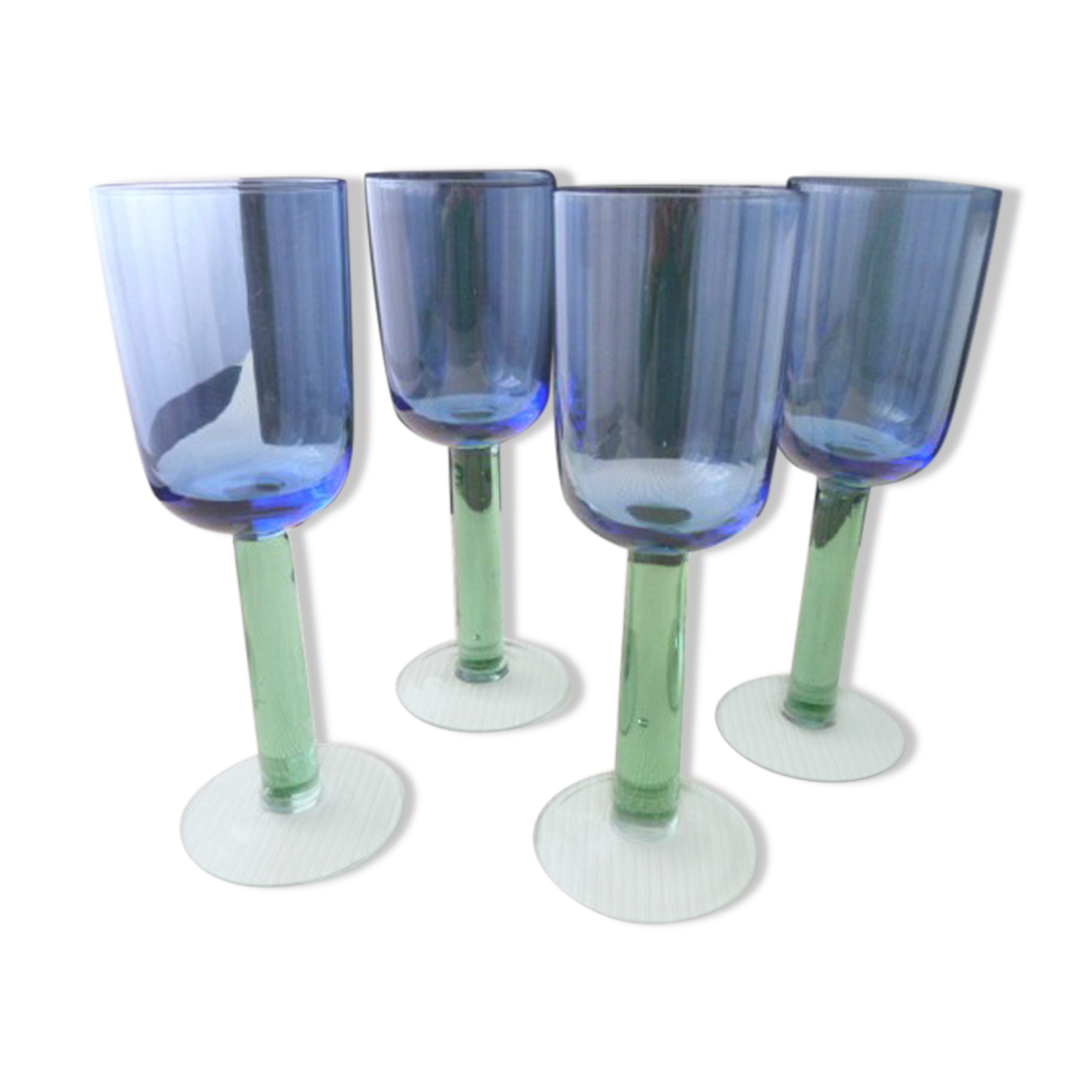 Set of 4 water glasses or large wine glasses contemporary form