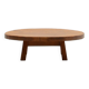 French oak brutalist artisan coffee table, 70s.