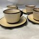 Set of 6 vintage stoneware mugs