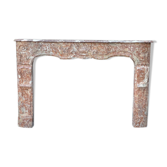 Regency fireplace in rancid marble, eighteenth century