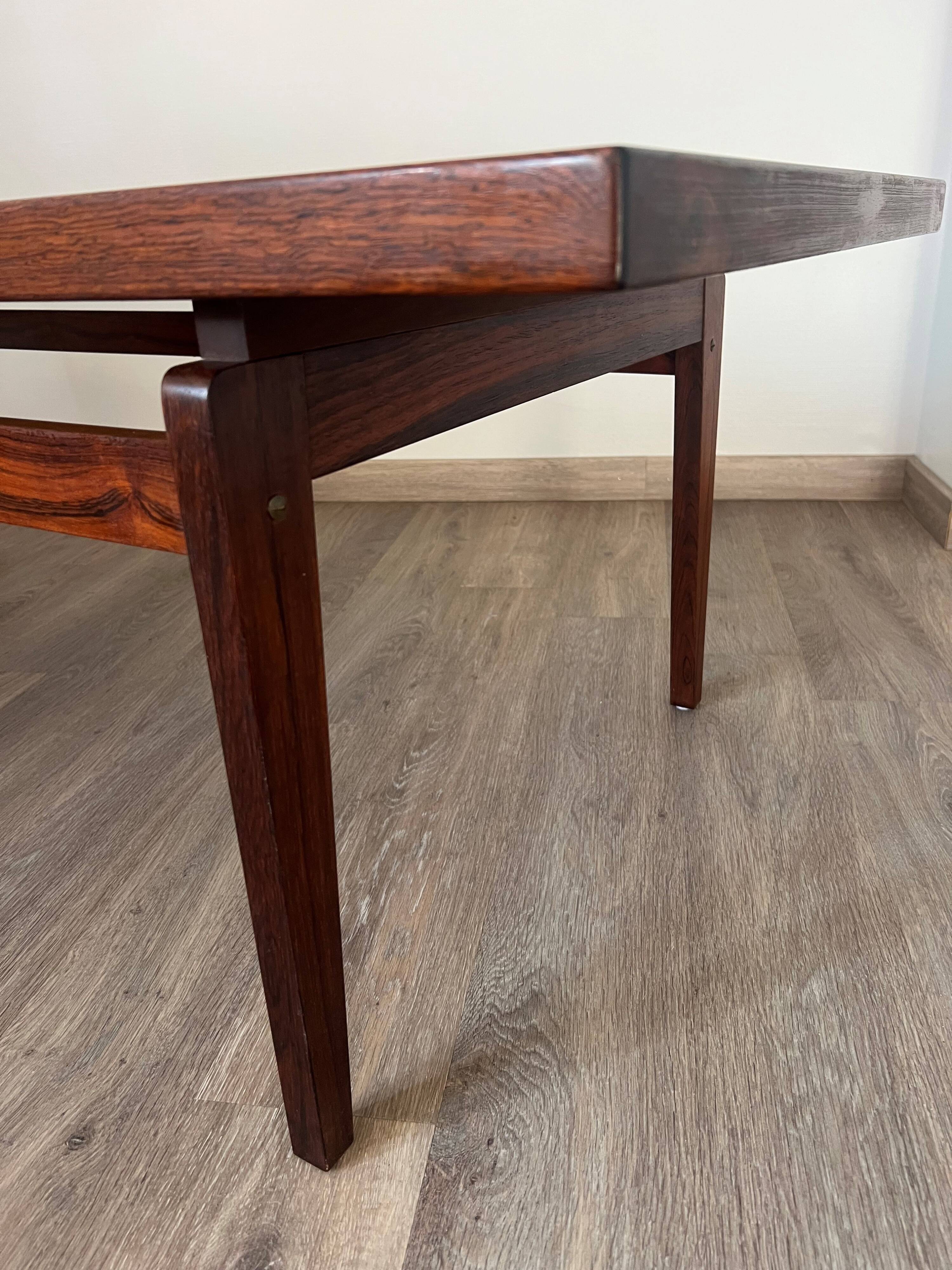 Scandinavian rosewood coffee table