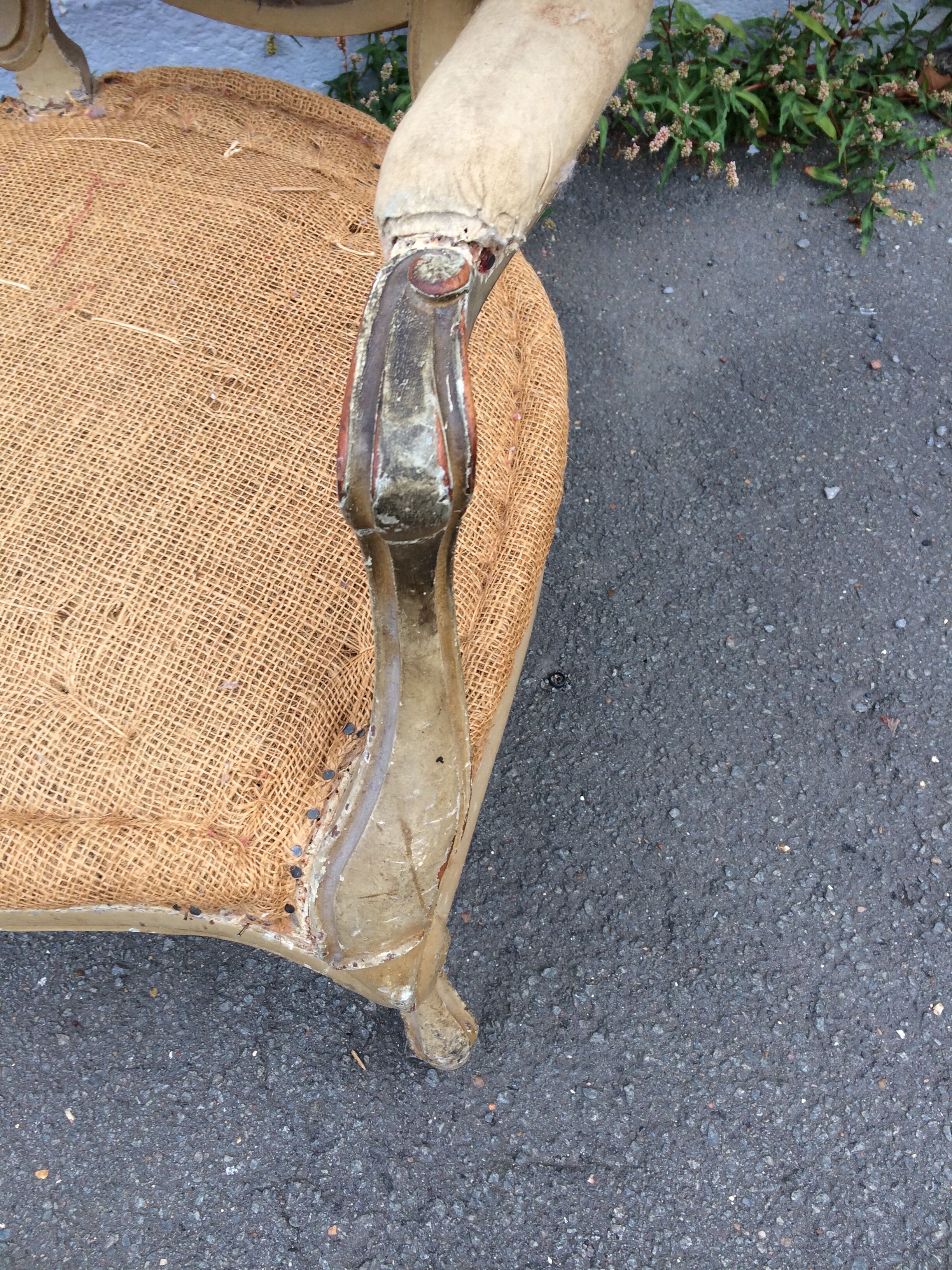 Old decorative armchair