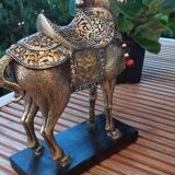 Statuette cheval mongol de parade